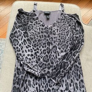 Lane Bryant Sparkle Leopard Shirt